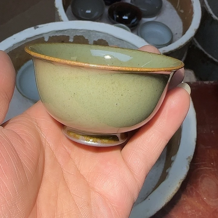 茶盏青钰龙窑茶具