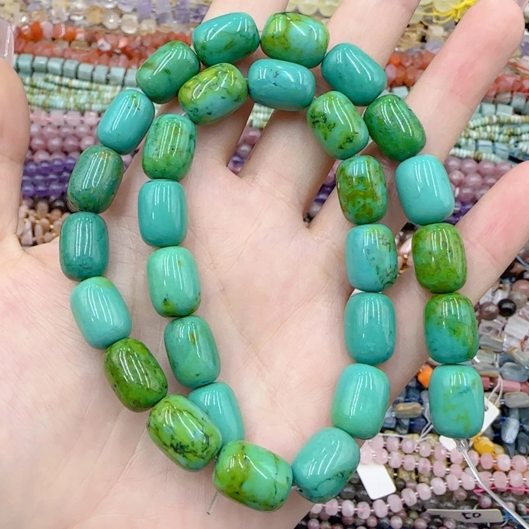 玛瑙/玉髓未镶嵌珠宝半成品美松桶珠一条10-14特价