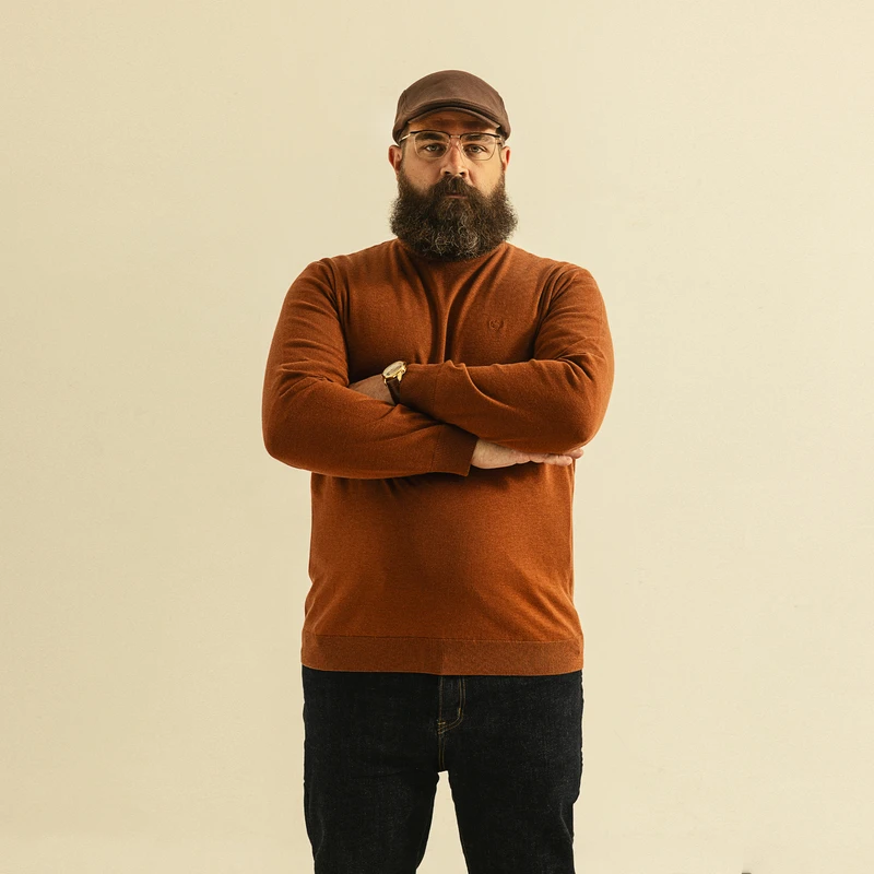 格里森GELISEN大码男装纯羊毛毛加大轻奢柔肤感套头百搭羊毛上衣