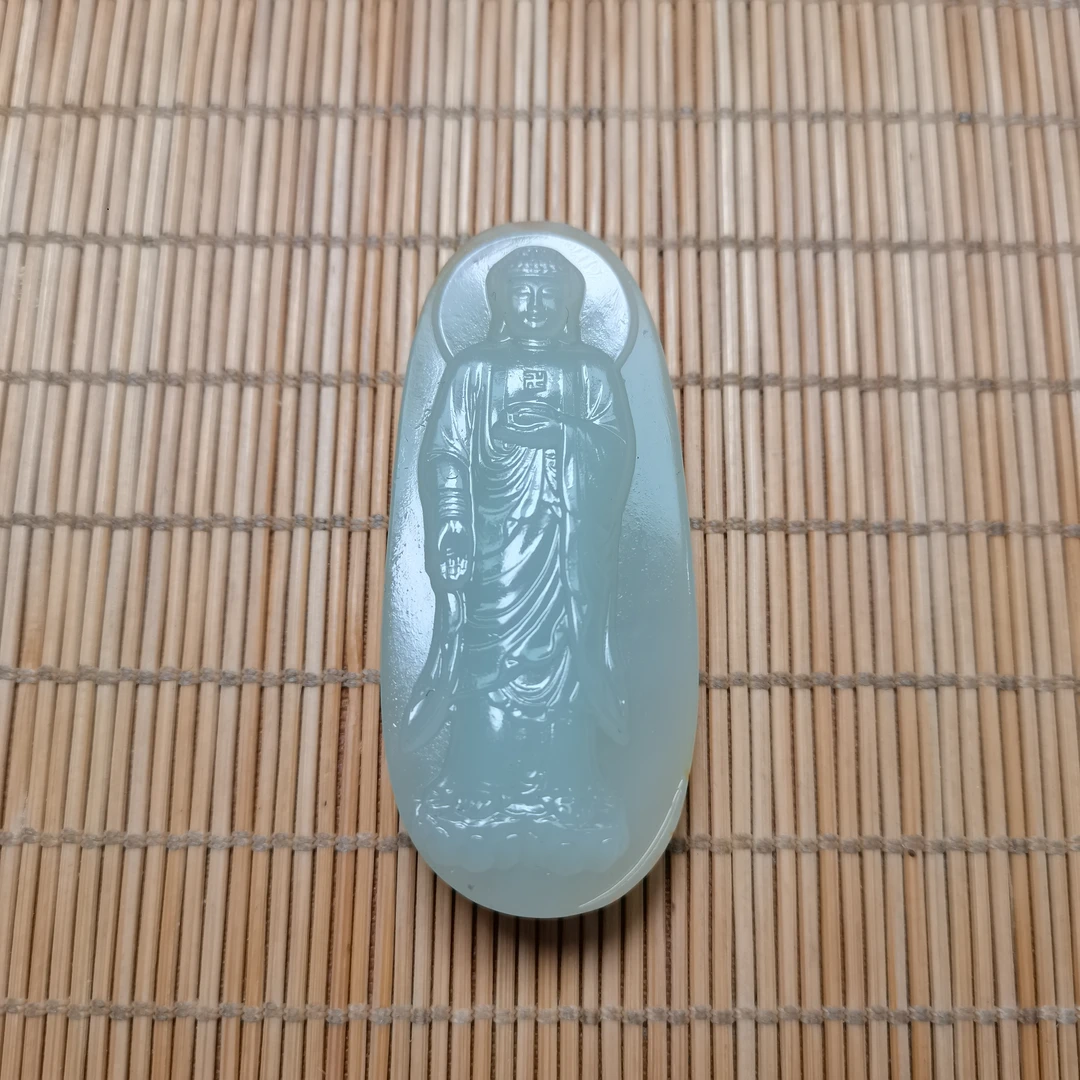 新疆和田玉阿弥陀佛38克