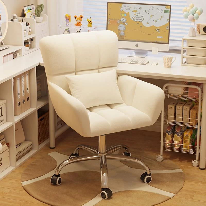 进口无印muj电脑椅舒服久坐书桌椅子大学生宿舍靠背升降转椅女生