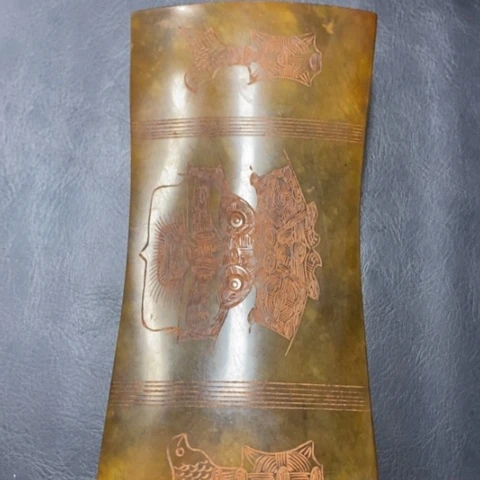 白玉菩提吊坠摆件