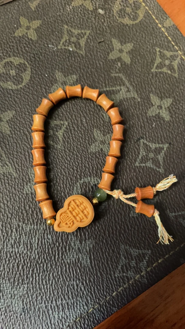 手工艺、老山檀竹节手串