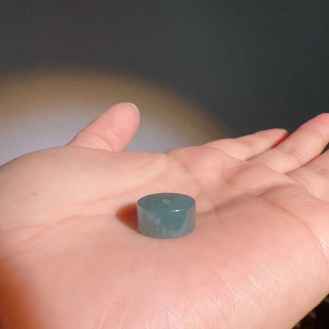 10mm天然翡翠裸石路路通配件