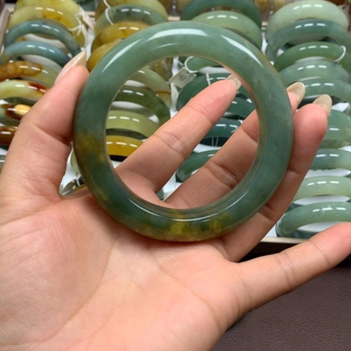 未镶嵌蛇纹石玉手镯