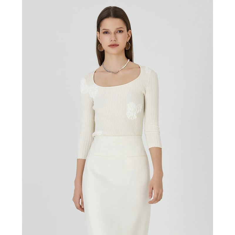 【尚雅】莱芙艾迪儿套头针织衫1E3M38027