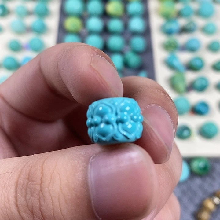 秦古矿口湖北矿散珠配饰尺寸11.3 蓝