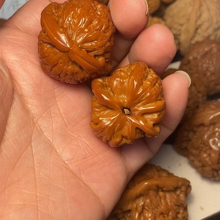 文玩核桃把件白34