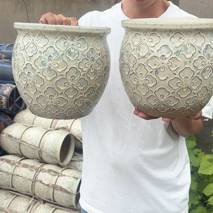 钛金色四叶草两个口径20*19