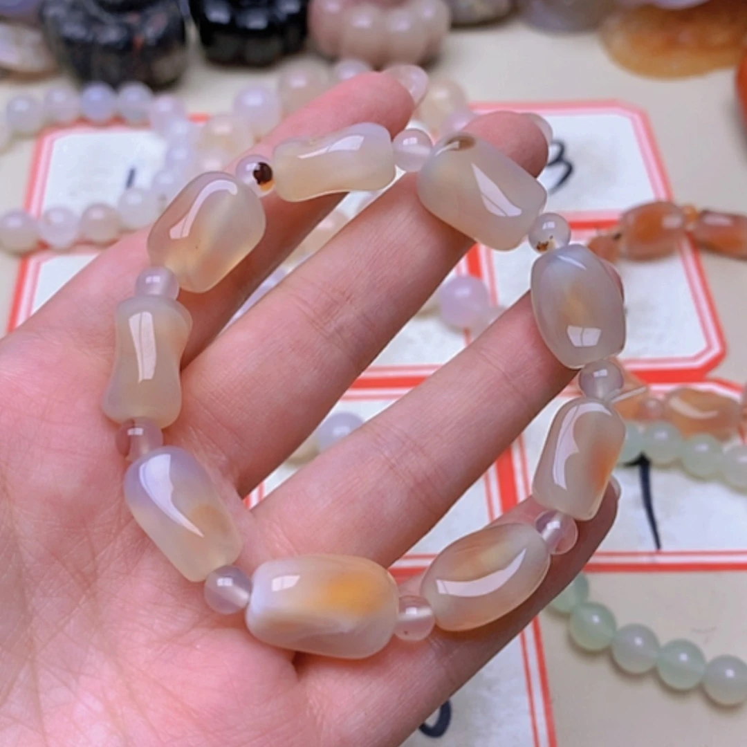 【闪购商品】未镶嵌玛瑙/玉髓珠宝半成品嘉**庆