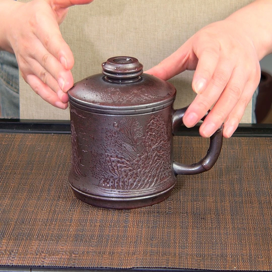 茶杯紫砂高货放漏