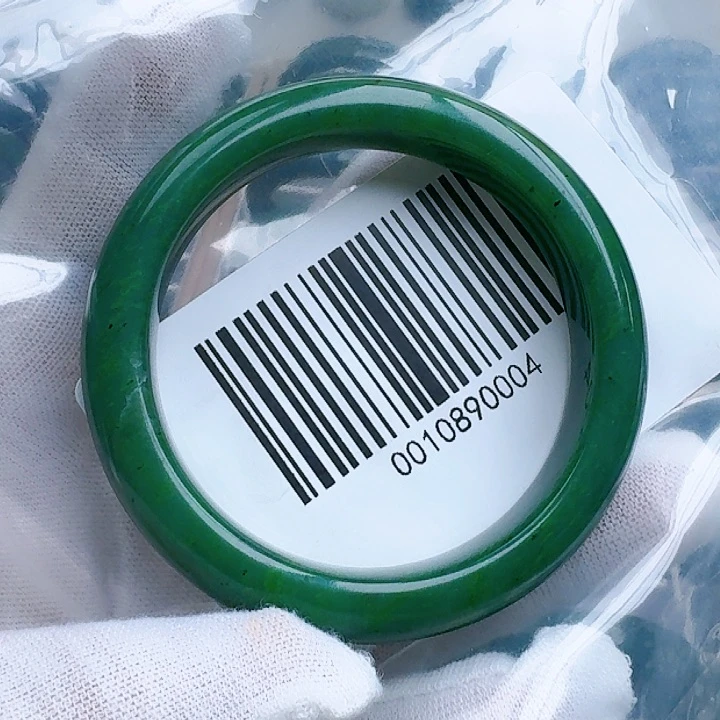 和田玉（碧玉）手镯未镶嵌5354微瑕