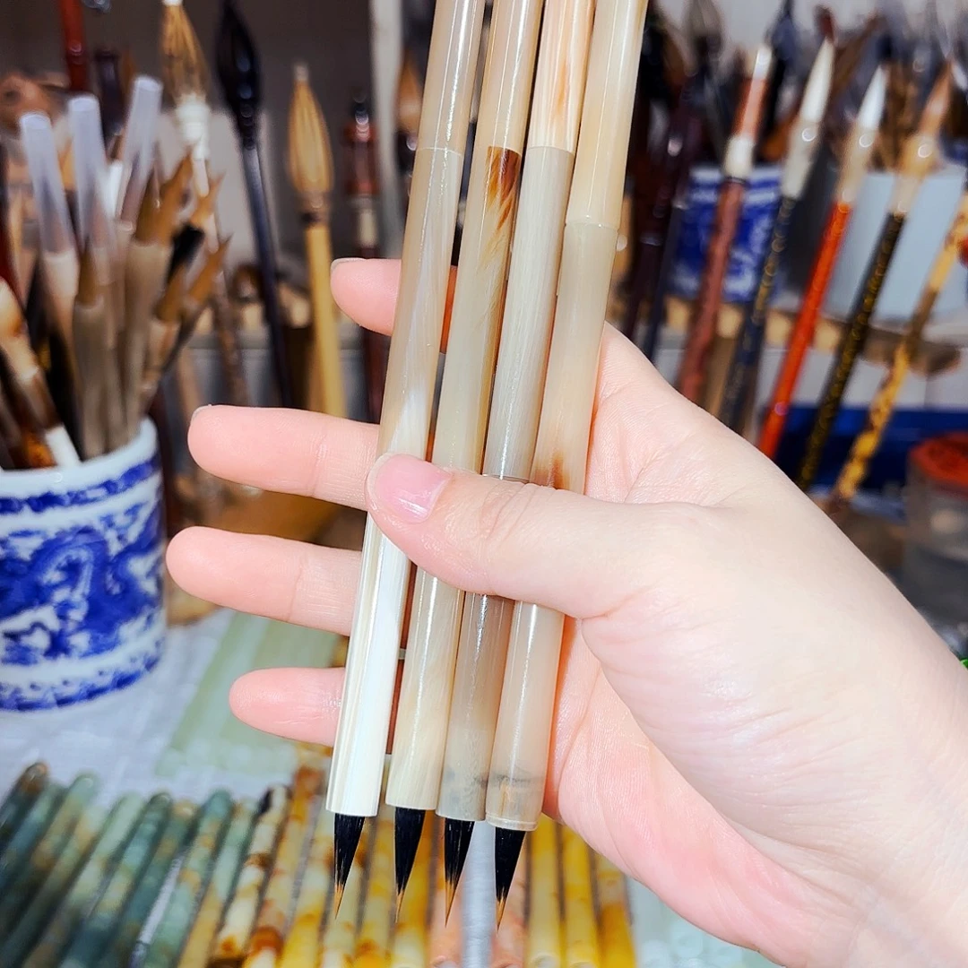 2-(福利乌干达牛角)狼紫小楷出锋2.0口径0.5