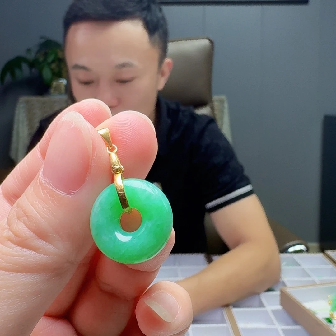 翡翠银S925镶嵌吊坠(不含链)多样性发货其一