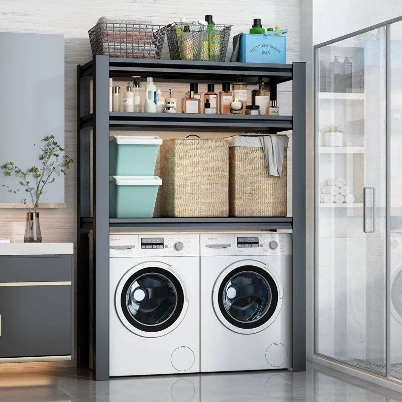 新款卫生间置物架下空式阳台洗手间储物架行李箱洗衣机上方收纳架