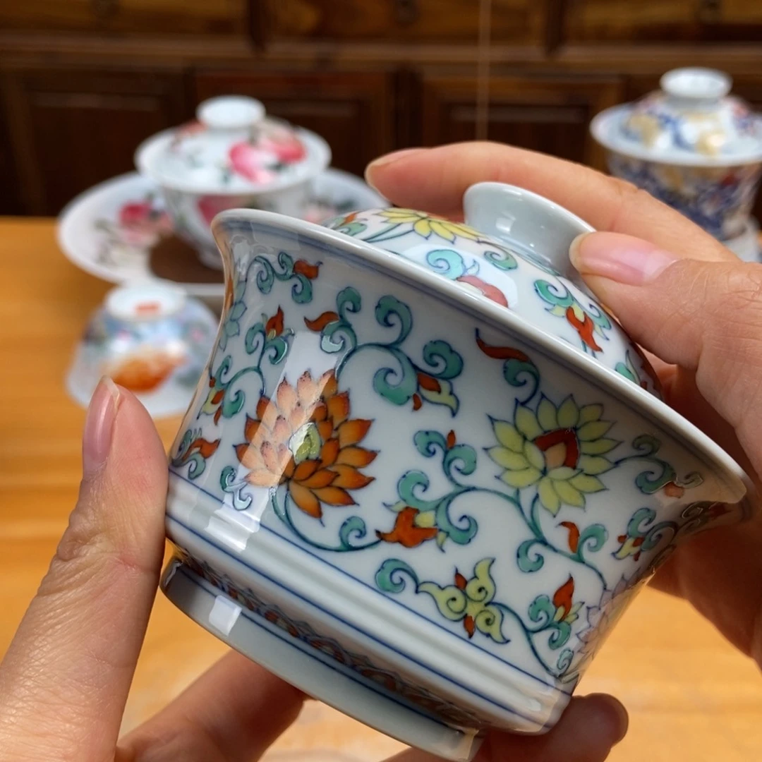 手绘现代茶具非古董