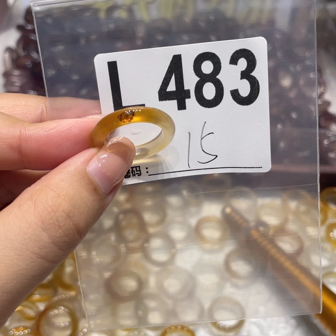 玛瑙/玉髓未镶嵌戒指483