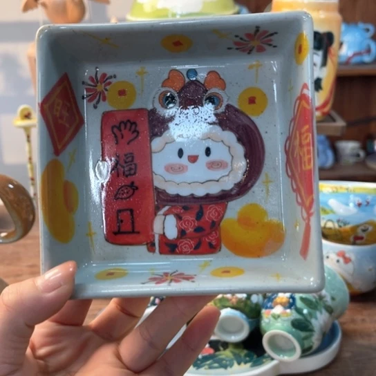 缸景德镇釉下手绘陶瓷