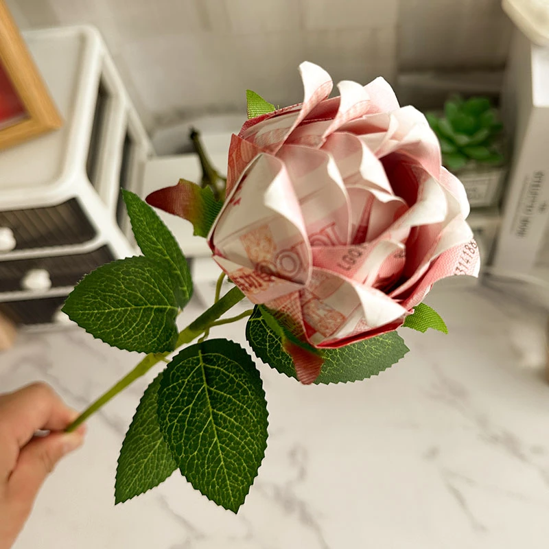 有钱花diy材料全套永生花玫瑰半成品生日周年纪念日情人节礼物