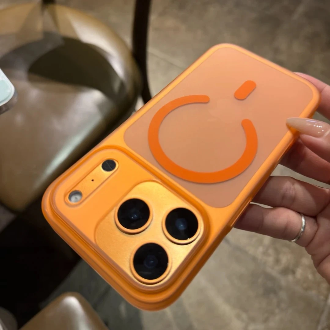 飞虎胜简约肤感磁吸壳适用苹果17promax手机壳iPhone16磨砂15创意