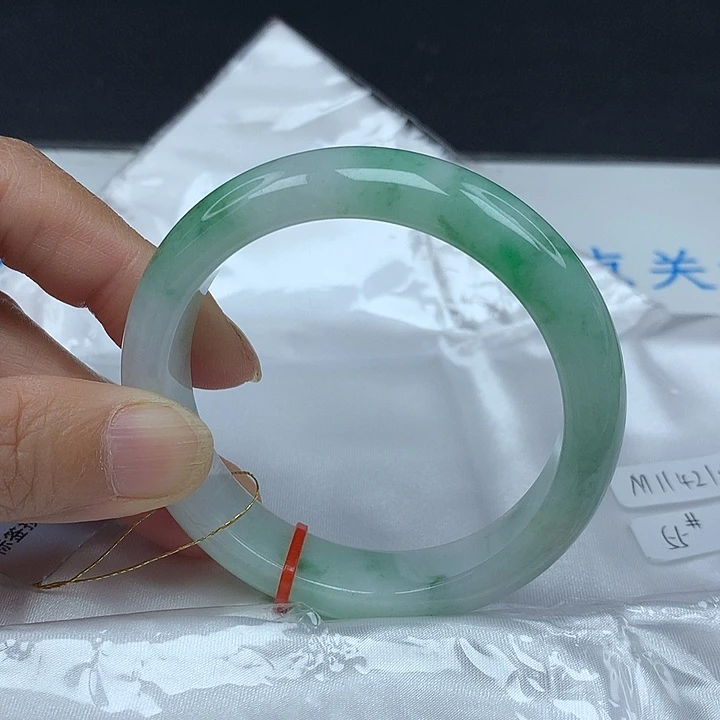 翡翠未镶嵌手镯55圈4210