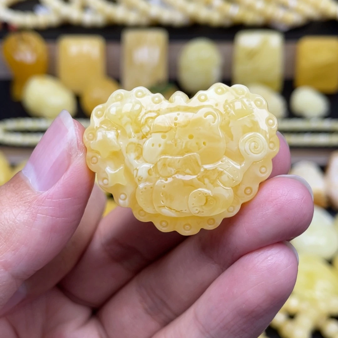 琥珀未镶嵌裸石琥珀蜜蜡