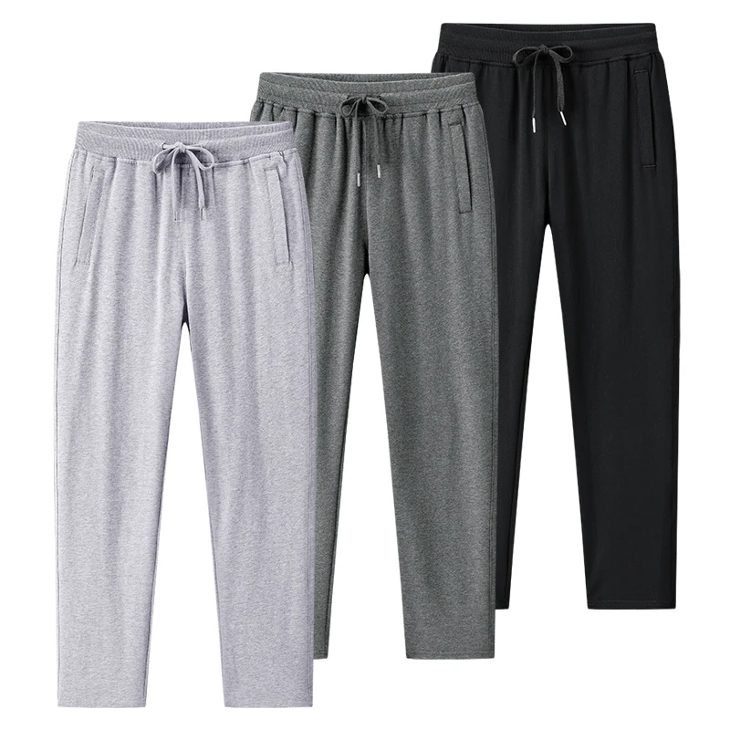 运动裤男夏季薄款裤子男宽松大码直筒休闲裤男长裤透气男裤男士