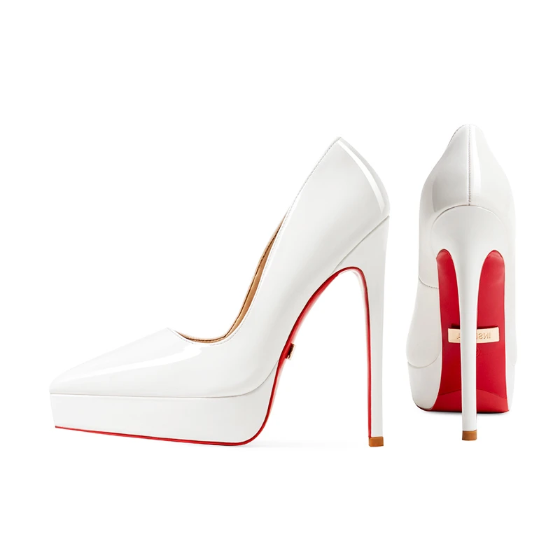 超高跟鞋女2025新款春秋款t台走秀性感14cm单鞋软皮韩版百搭女鞋