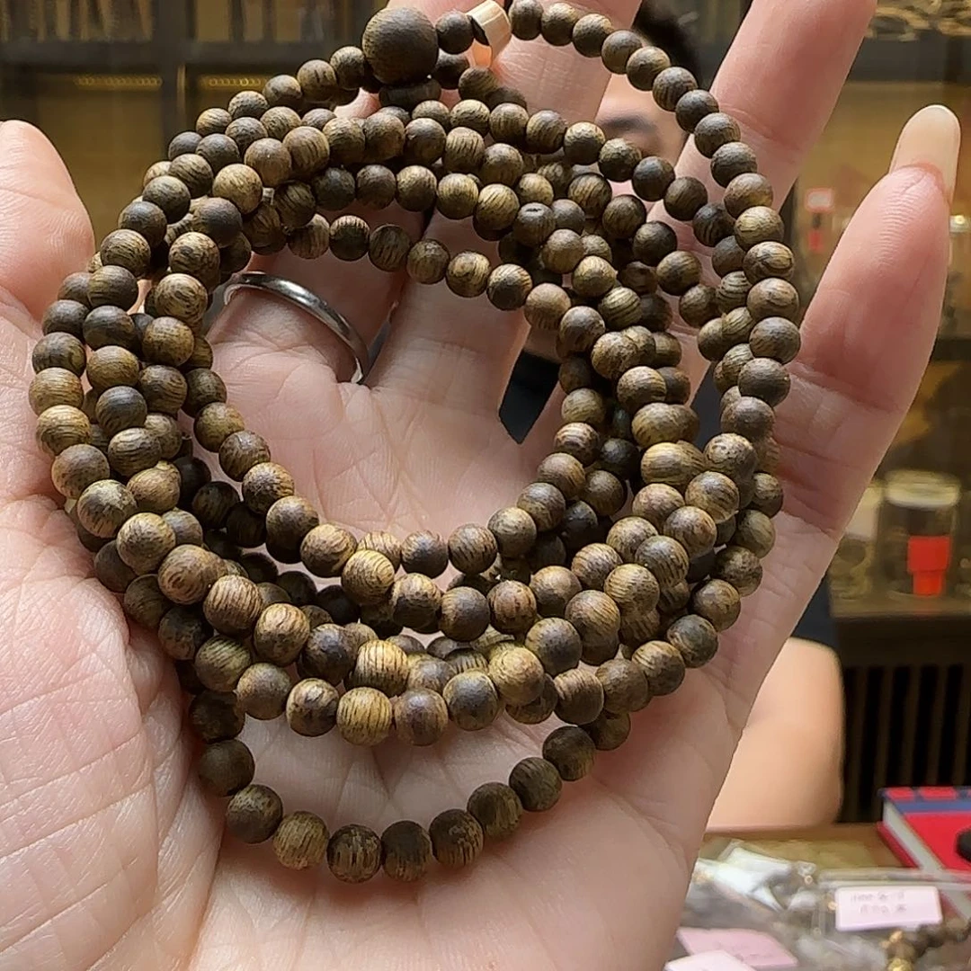 手串沉香9国香棋楠4mm168多圈圆珠+多样性发一串