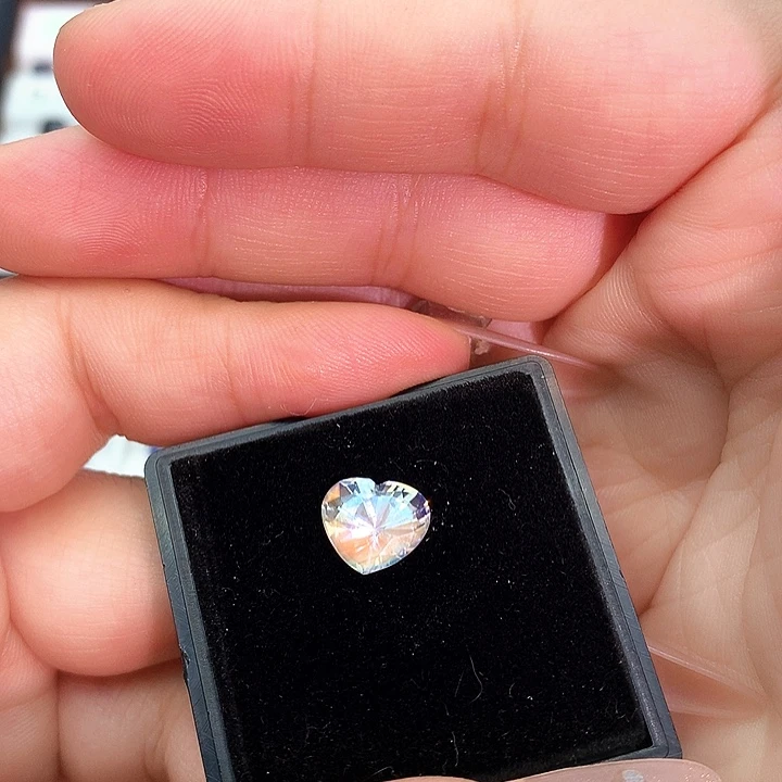 月光石未镶嵌裸石天然彩虹月光裸石福利2.82ct