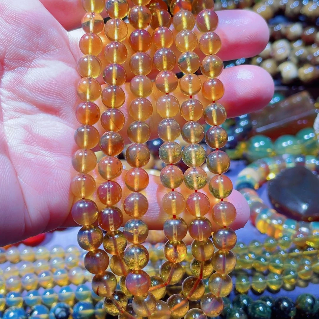 手链琥珀未镶嵌天然