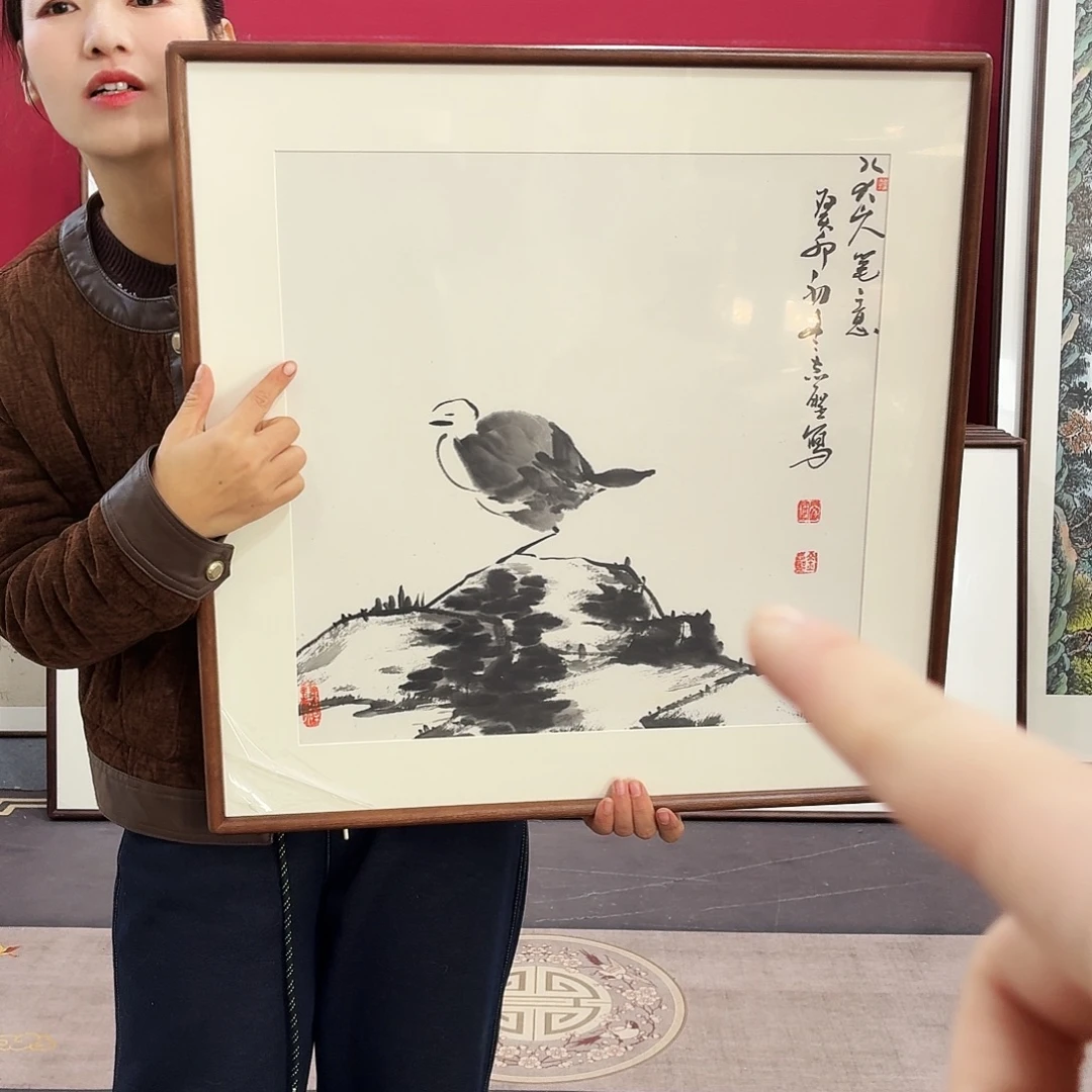 国画手绘作品60-60尺寸