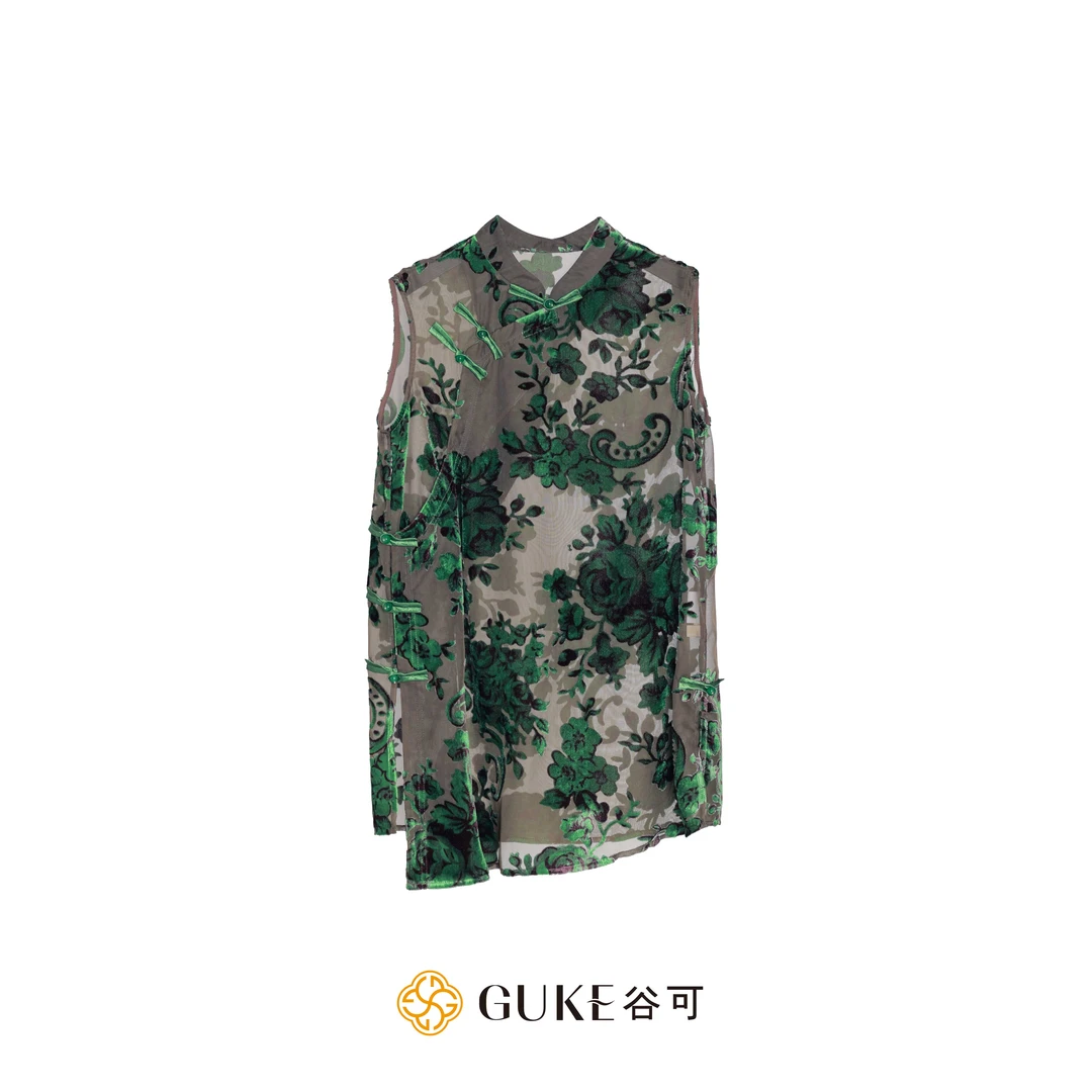 GKE/谷可C1535新中式衬衫小衫女款