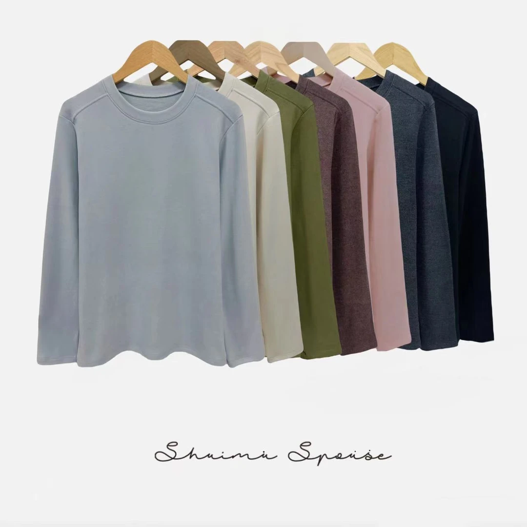 2024-女生肩膀明线圆领宝藏衣橱美拉德热能美肤保暖衣 329