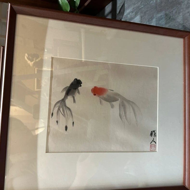 木板水印  吴作  人金鱼