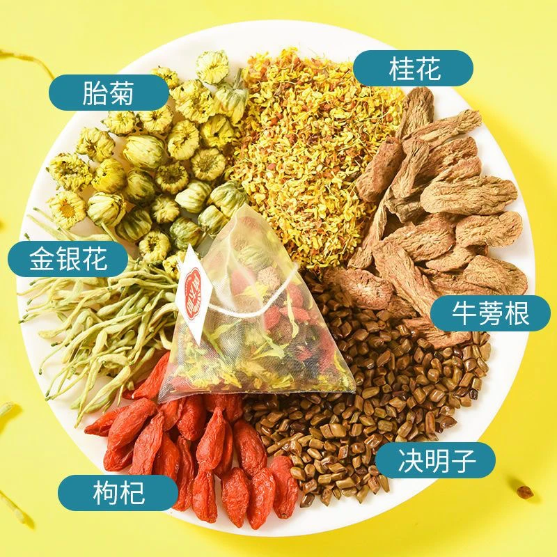 【续云堂】菊花枸杞茶 菊花决明子茶 8克大包无碎渣三角茶包袋泡茶