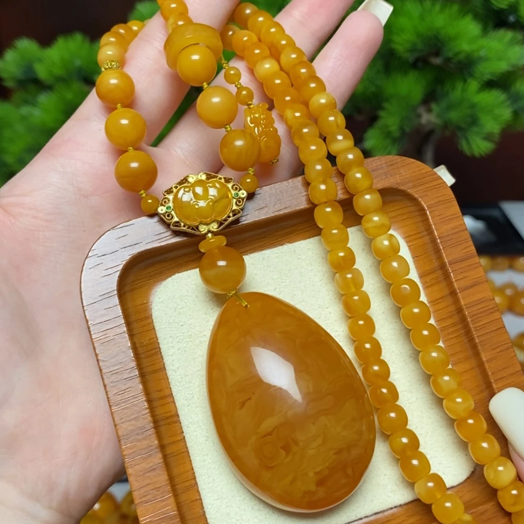 【闪购商品】未镶嵌颈饰蜜蜡项链