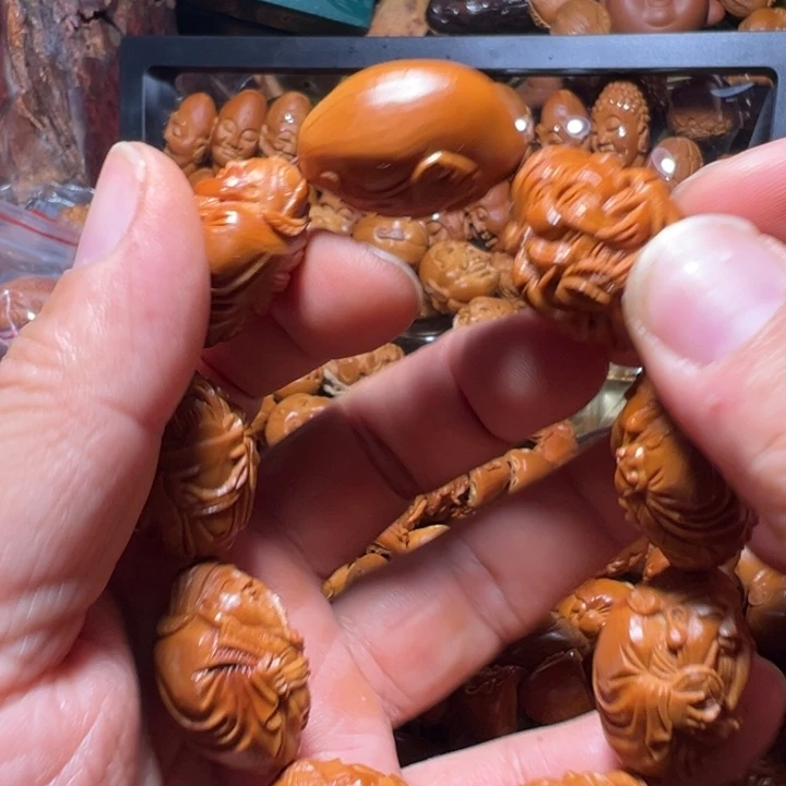 万***言橄榄核手串/手链老核苏州财神