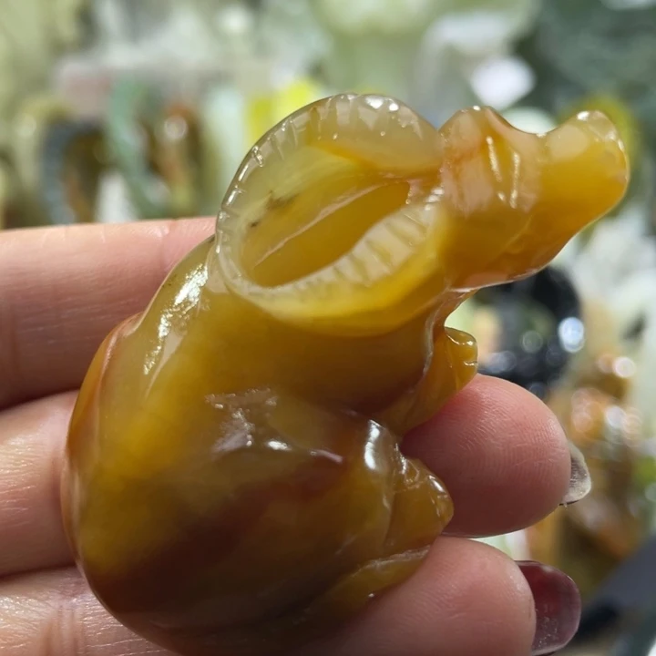 岫玉未镶嵌小手把手把