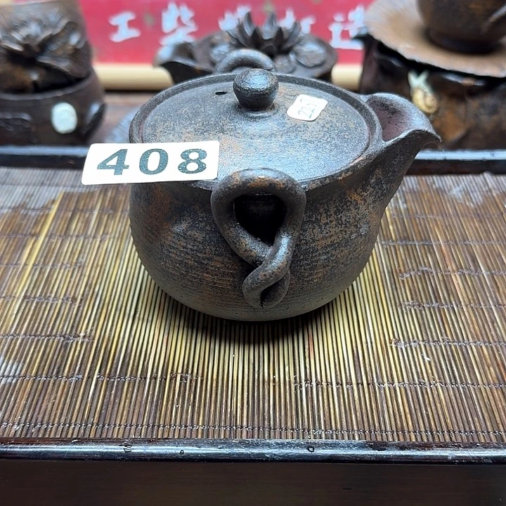 纯手工制作粗陶茶具