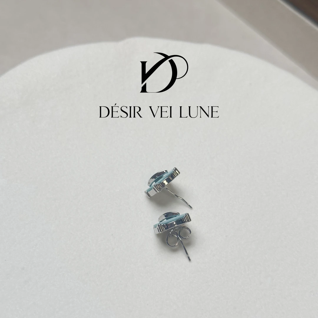 铜合金合成锆石耳饰 6230气质时尚