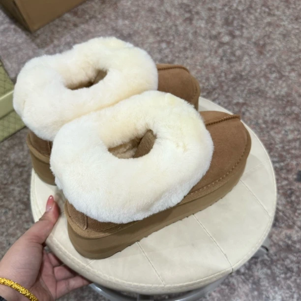 君君轻底围脖雪地靴跟高5厘米8983077606