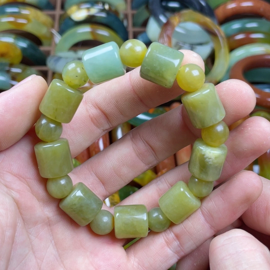 蛇纹石玉未镶嵌手串