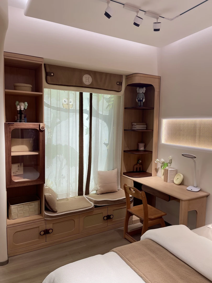 长2.38宽1.42高2.45非洲硬枫样品全屋定制一套美式成套北欧储物