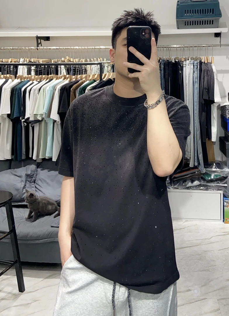 【YH潮品汇】甄选款高克重重磅烫砖索罗娜小领口短袖