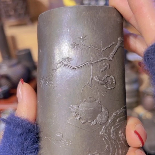 锡中古工艺品摆件