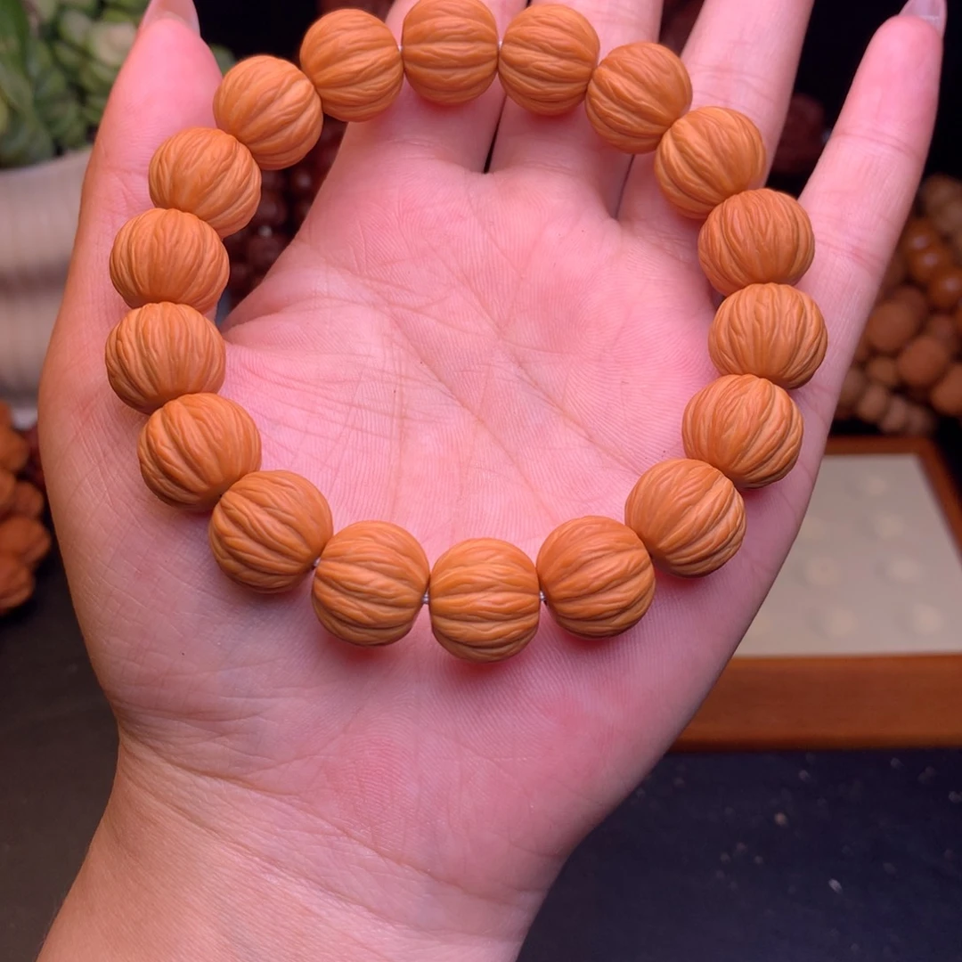 猴头核桃手串金丝瓜珠