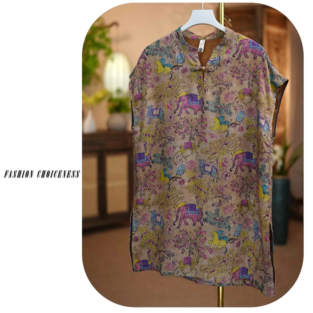 {小象}新中式国风夏季新款上新洋气时尚气质显瘦上衣