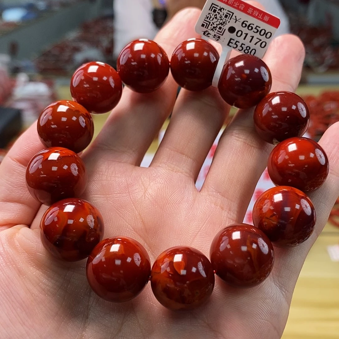 南红玛瑙典藏  17mm   多样性发一未镶嵌