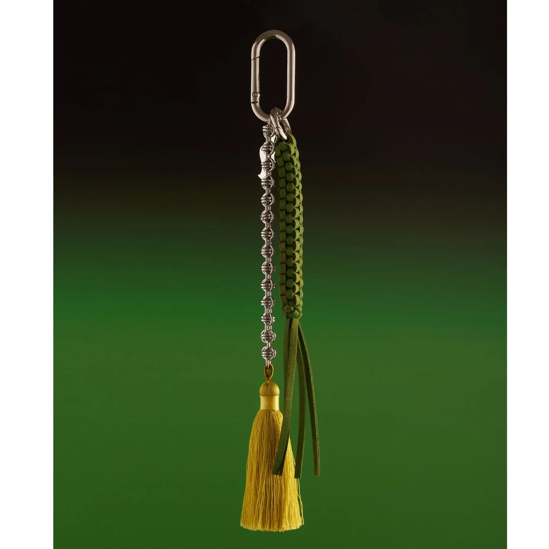 XIXINGLE/喜行乐镜花水月镀白金流苏金属链 包/车/门挂 创意饰品